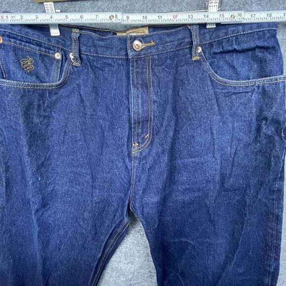 Rocawear Denim Company Jeans Mens 40 x 32 Dark Hip Hop Y2K Straight Baggy - Picture 5 of 10